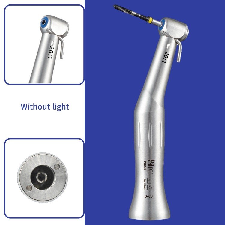 Dental 20:1 Surgical Implant Handpiece Dental Contra Angle / Dental Implant Micro Motor Contra Angle Handpiece For Dentist Tools