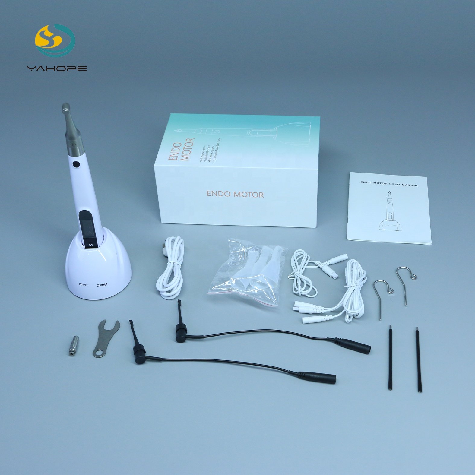 Dental Endo Rotary Motor 2 In 1 16:1 Contra Angle Handpiece For Root Canal Treatment Dental Endomotor Built-in Apex Locator