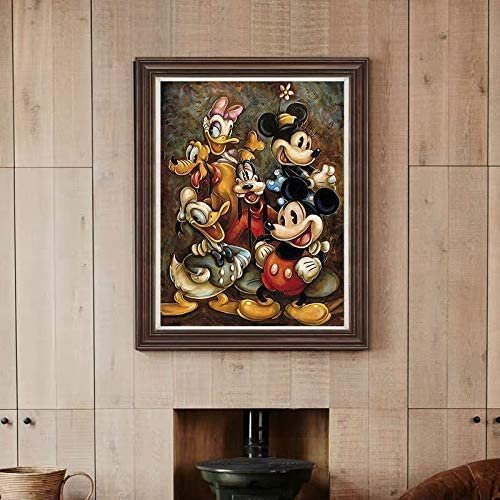DIY 5D Diamond Painting by Number Kits, Diamond Crystal Gem Art Painting, Full Drill Round Diamond