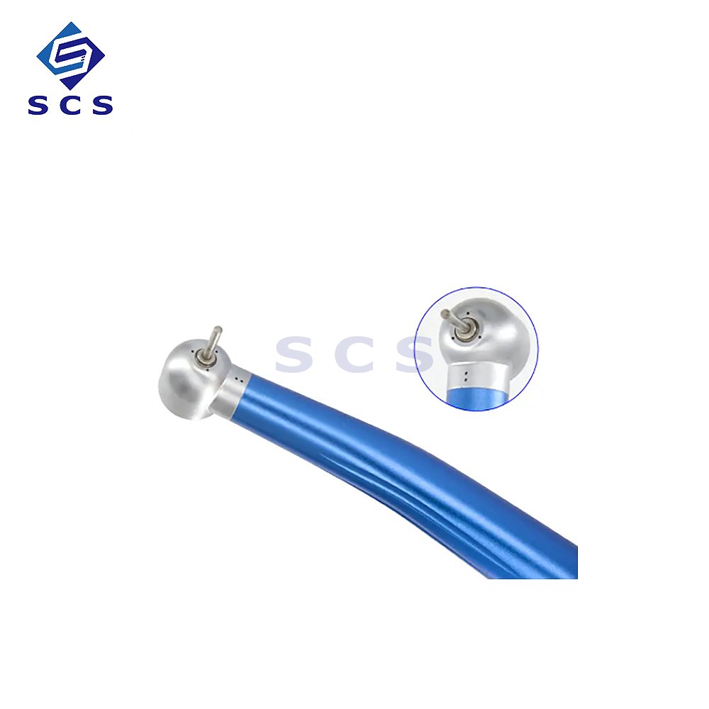 2/4 Holed Colorful Dental Turbine Push Buttonhigh Speed Handpiece