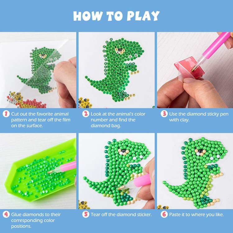 Wholesale Diamond Painting Kits for Kids 5D DIY Diamond Kits Paint by Numbers Handmade Sticker Arts and Crafts for Children