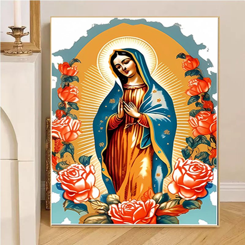 Virgin Mary diamond dot painting Cross Stitch 5d diy diamond painting accessories Home Wall Decor