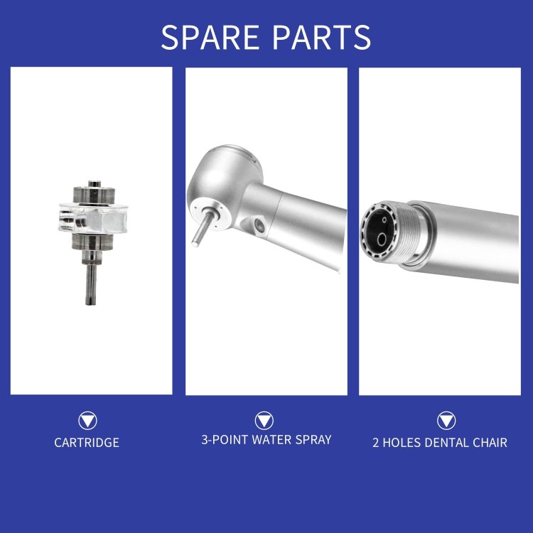 dental manufacturer Foshan Pinheng direct sale high speed dental LED handpiece push botton 3 water spray China manufacturer