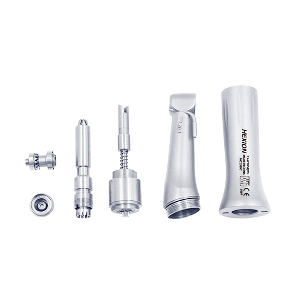 20:1 Dental Implant Handpiece Push Button Low Speed Reduction E-Type Connector Contra Angle Handpiece Torque 80Ncm