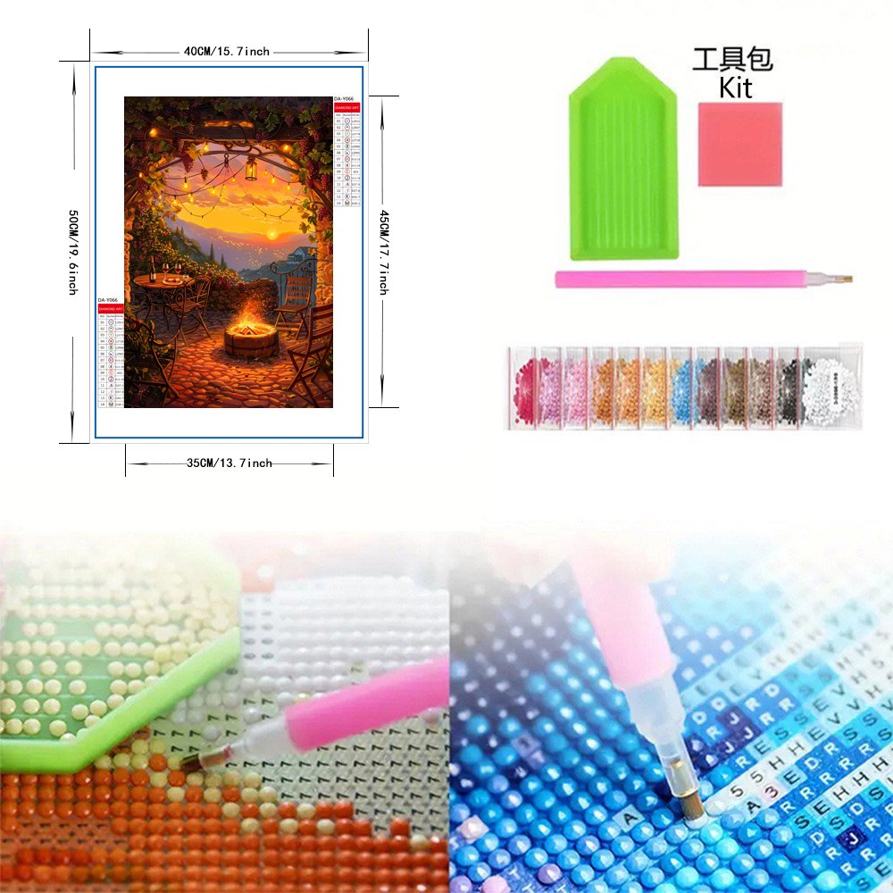 COOLEVE Classic 5D DIY Diamond Art Painting Kit Modern Europe Landscape Flower Animal Portrait Kids Home Use Full Drill Printed