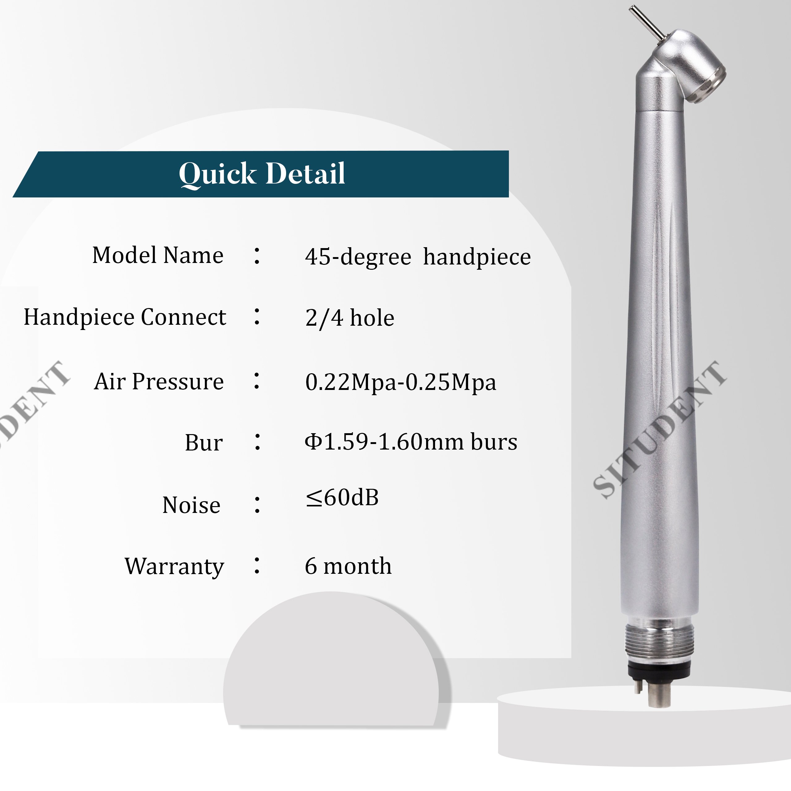 Factory Direct sale Ti-max X450 push button 45 degree high speed dental surgical handpiece
