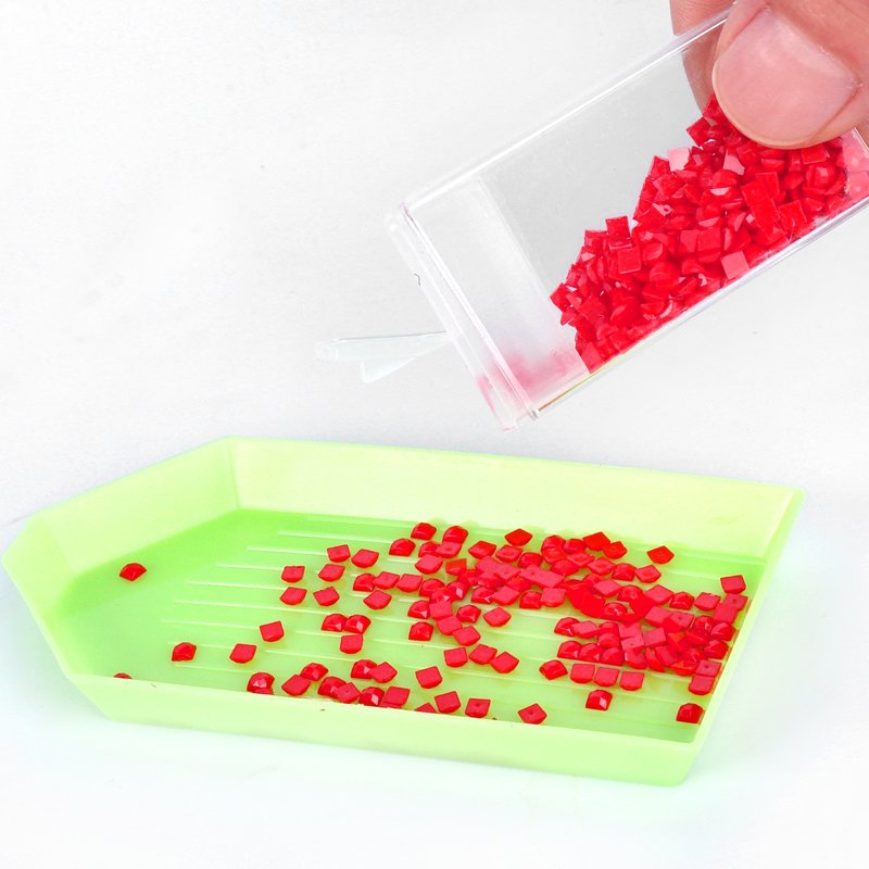 Hot Sale 80 Square Bottles Diamond Painting Storage Box with Diamond Embroidery Point Drill Tools Kits Carry Case Zipper Bag