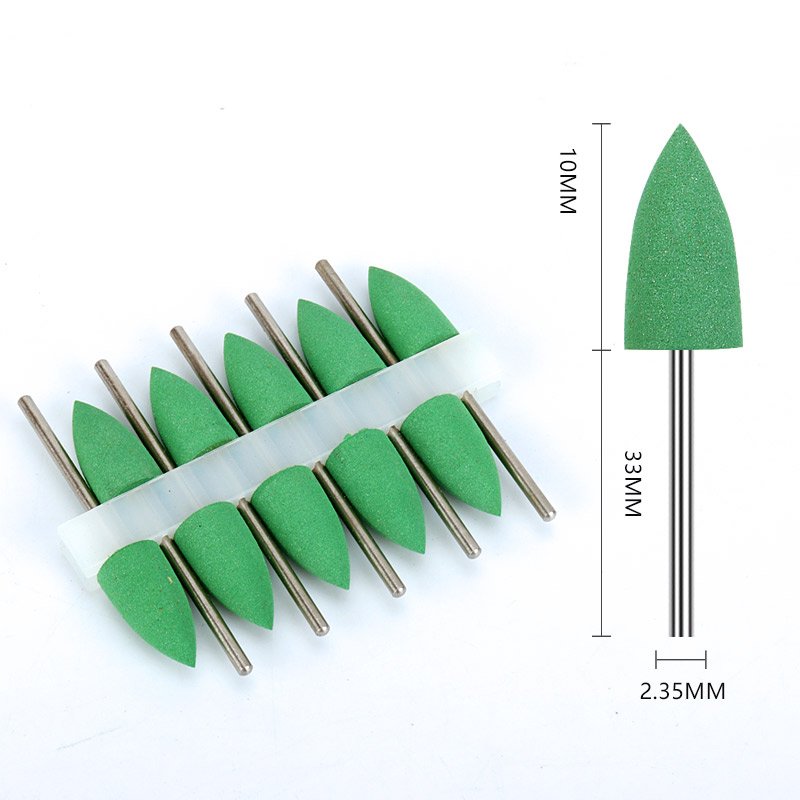 10Pcs/Lot Dental Tools Tooth Polish Silicone Rubber Polisher Lab Nail Drill Milling Cutter Handpiece Grinding Machine Accessory