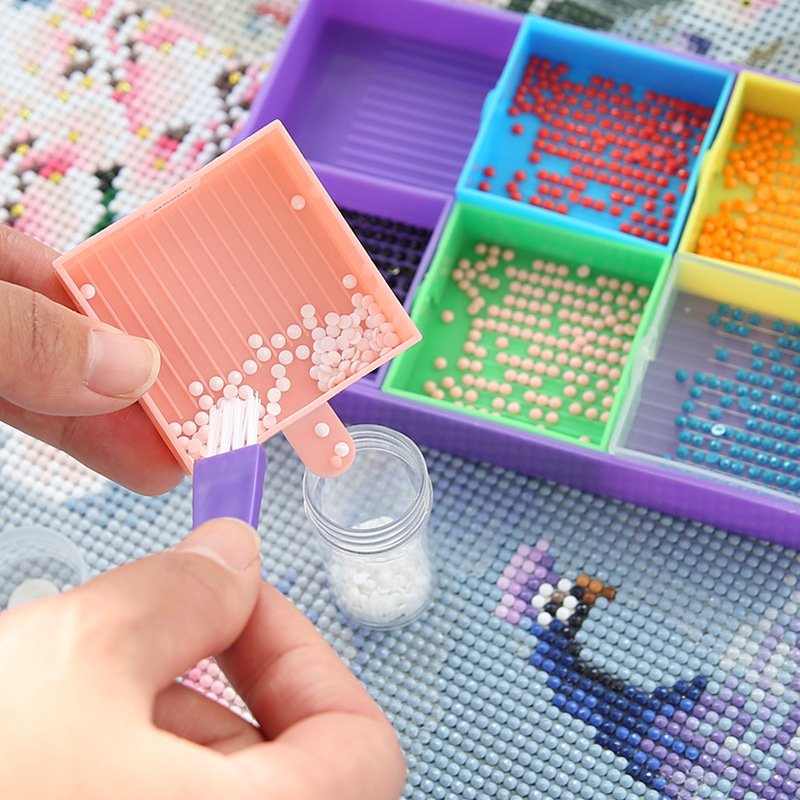 Diamond Painting New Turn Tray DIY Multifunctional Funnel Row Point Drill Tray Point Drill Pen Screen Drill Tool Set