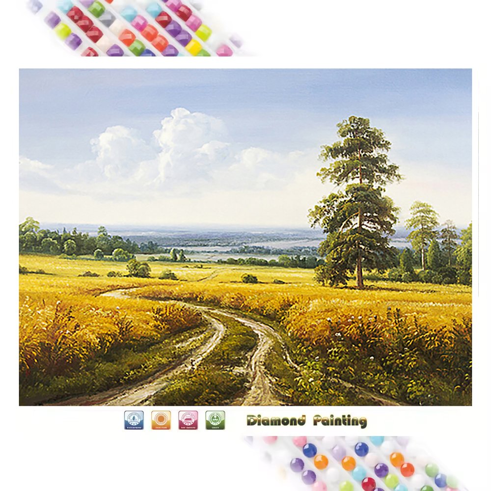 Landscape Diamond Art Painting Tree 5D Diamond Painting DIY Full Drill Wall Art Fashion Home Decor Custom Own Picture Wholesale