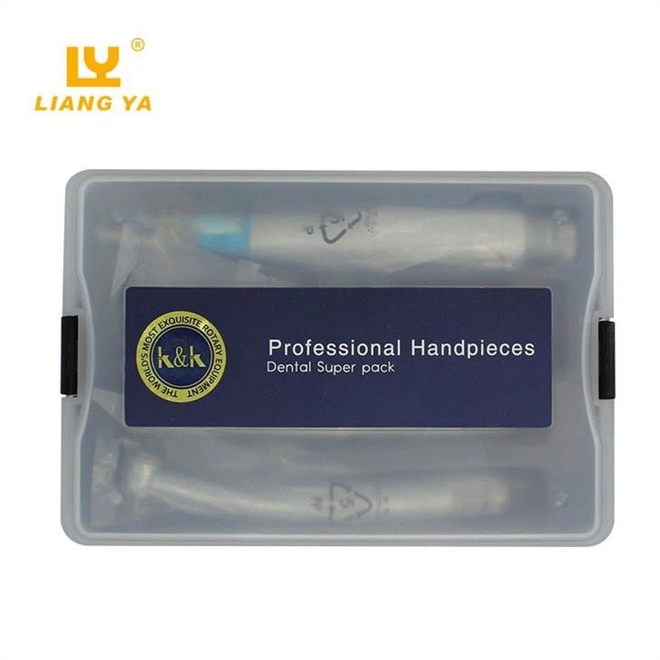 Dental High-speed Handpiece Kit Contra Angle Electric & Manual Turbine Power Source Made of Steel & Metal with Low Straight CE