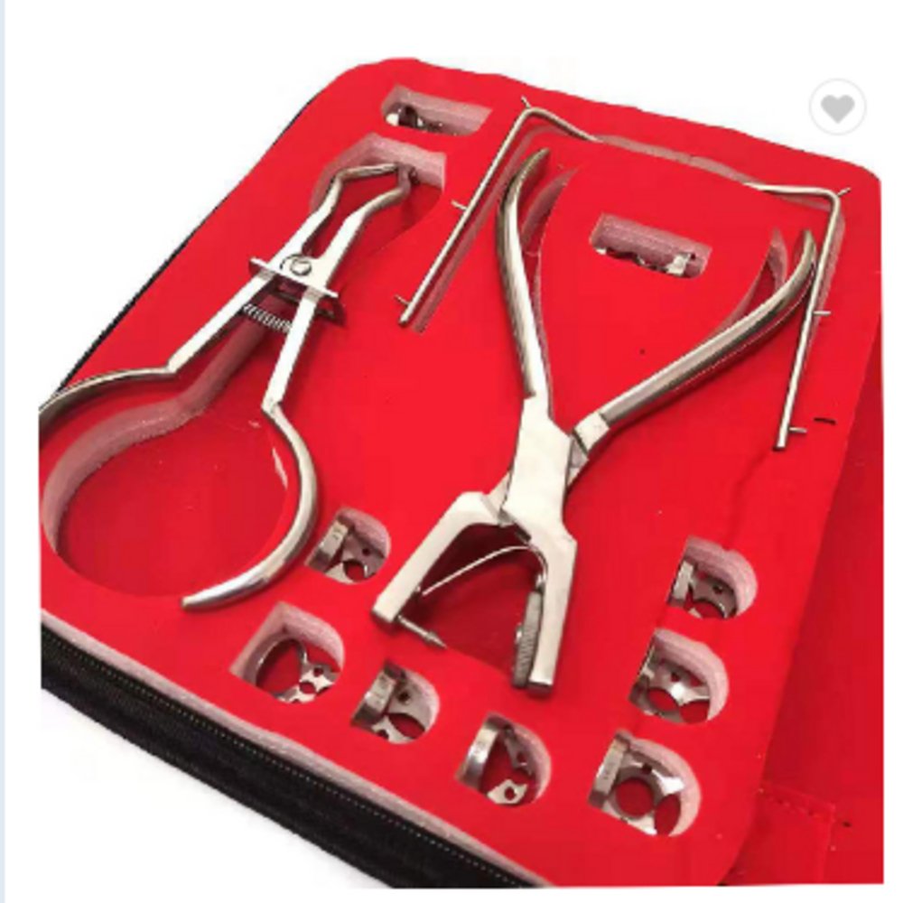 Dental Dam Perforator Rubber Dam Kit Sheet Frame Clamps Hole Puncher Pliers Teeth Care Dentistry Dentist Orthodontic Tools set