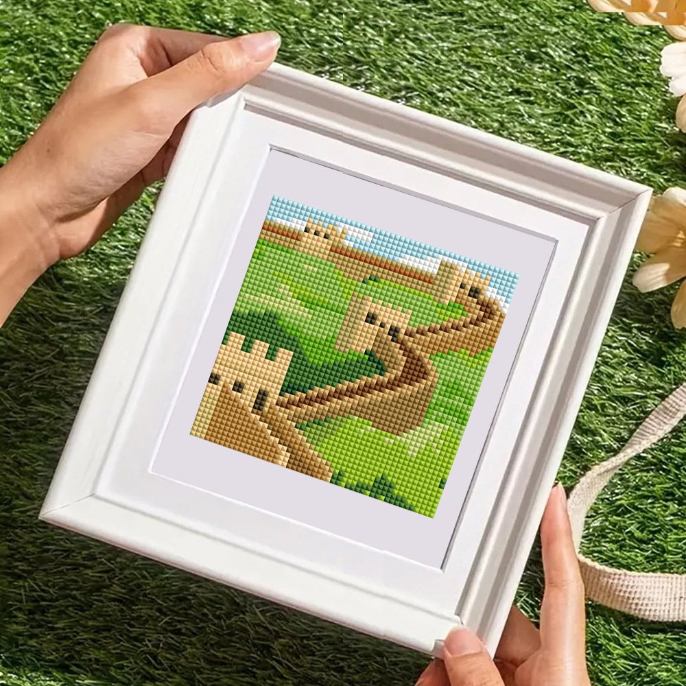 10pcs 13x13 Famouse Building Diamond Embroidery Picture 5D Diamond Painting Kits for Adults
