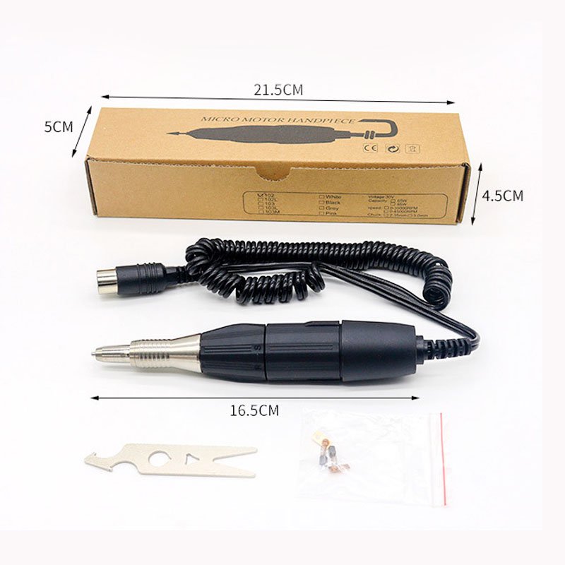 BEAUTY HEART Professional Strong 102L Micromotor Nail Drill Handpiece 35000 rpm Dental lab Engraving micromotor handpiece