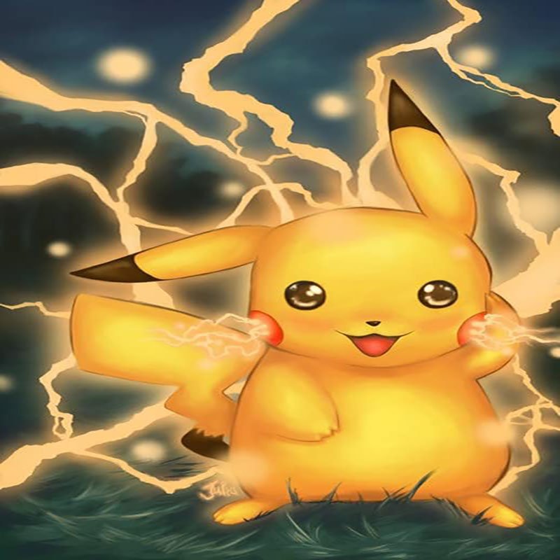 Lightning Pikachu Diamond Painting Cartoon Animation Diamond Painting Children's Anime Character Diamond Painting 30*40cm