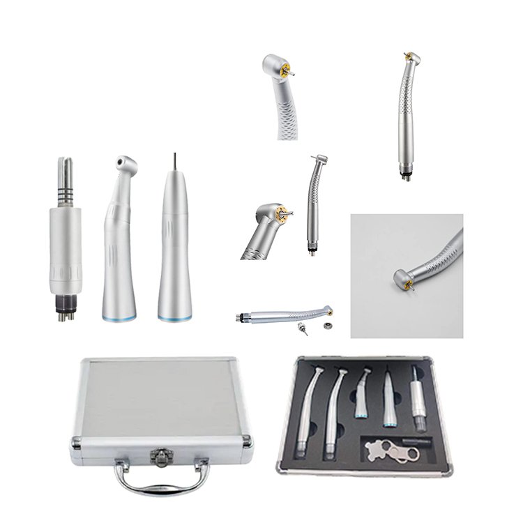 Dental LED lamp Electric High Speed Turbine and low speed Handpiece sets Dental Surgery Handpiece Set