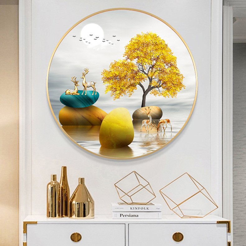 Bedroom Furniture Canvas Wall Art 5D Diamond Painting Printed Porcelain Crystal Decor