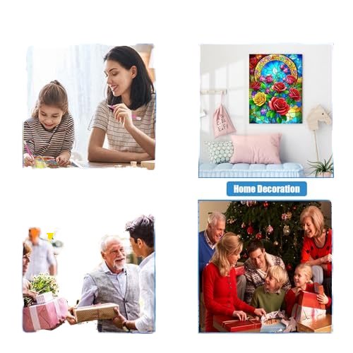 New DIY Round Diamond Painting Flower for Adult Full Drill Paint with Diamonds Kits 5D Diamond Art for Wall Decor