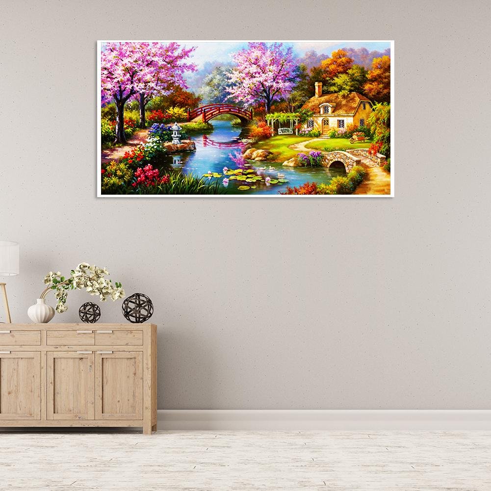 red forest 5d diy full drill diamond art painting kits diamond painting gem art craft for home wall decor