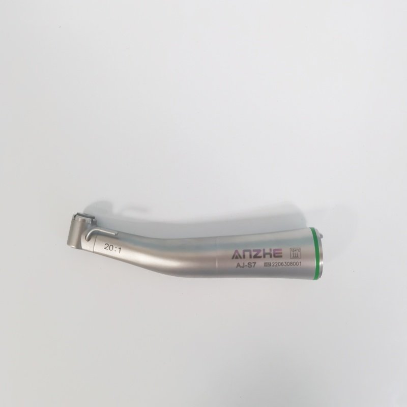 Surgical dental micro motor drill 20:1 reduction optic fiber dental handpiece green ring contra angle implant handpiece