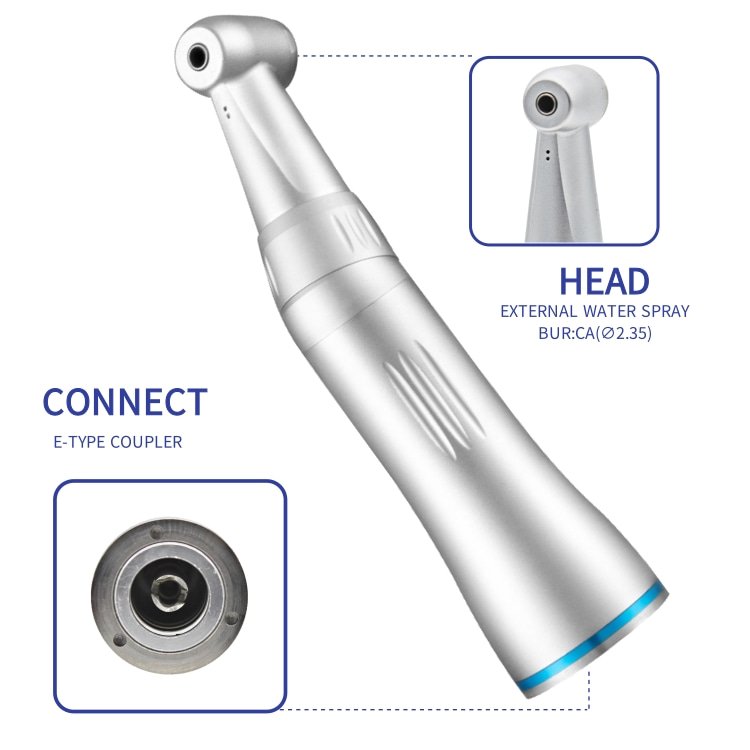dental surgical low speed handpiece kit electric motor and straight contra angle connect 4 holes push button product set