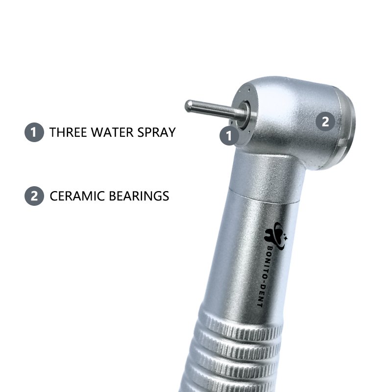 Dental air turbine high speed handpiece pana max three water spraypush button dental handpiece high speed