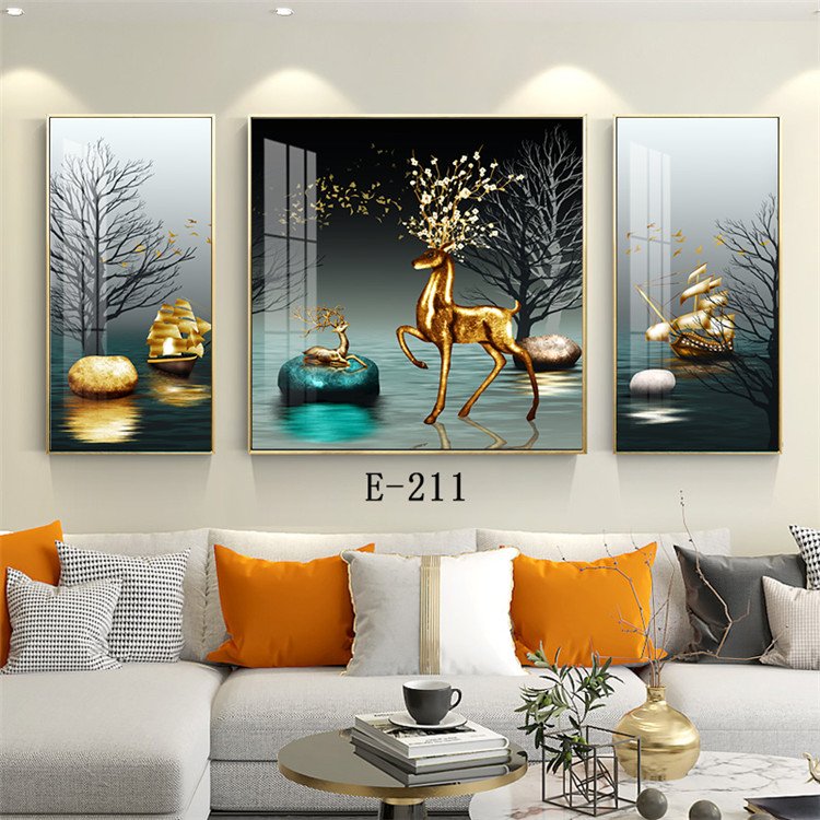 High end light luxury custom aristocratic art wall frame home decoration space art exquisite combination wall frame