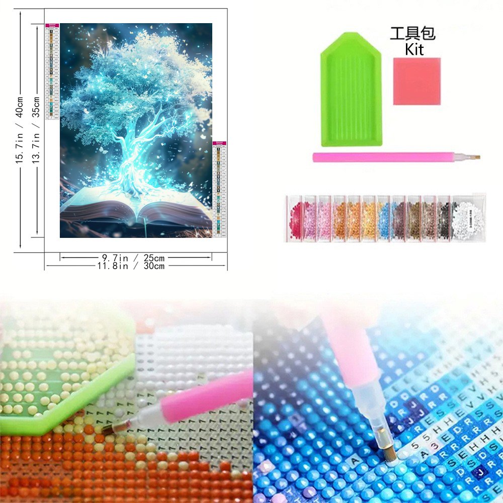 COOLEVE Modern Classic American Landscape Flower Animal Portrait 5D DIY Diamond Art Mosaic Kit Printed Wall Decoration Home Kids