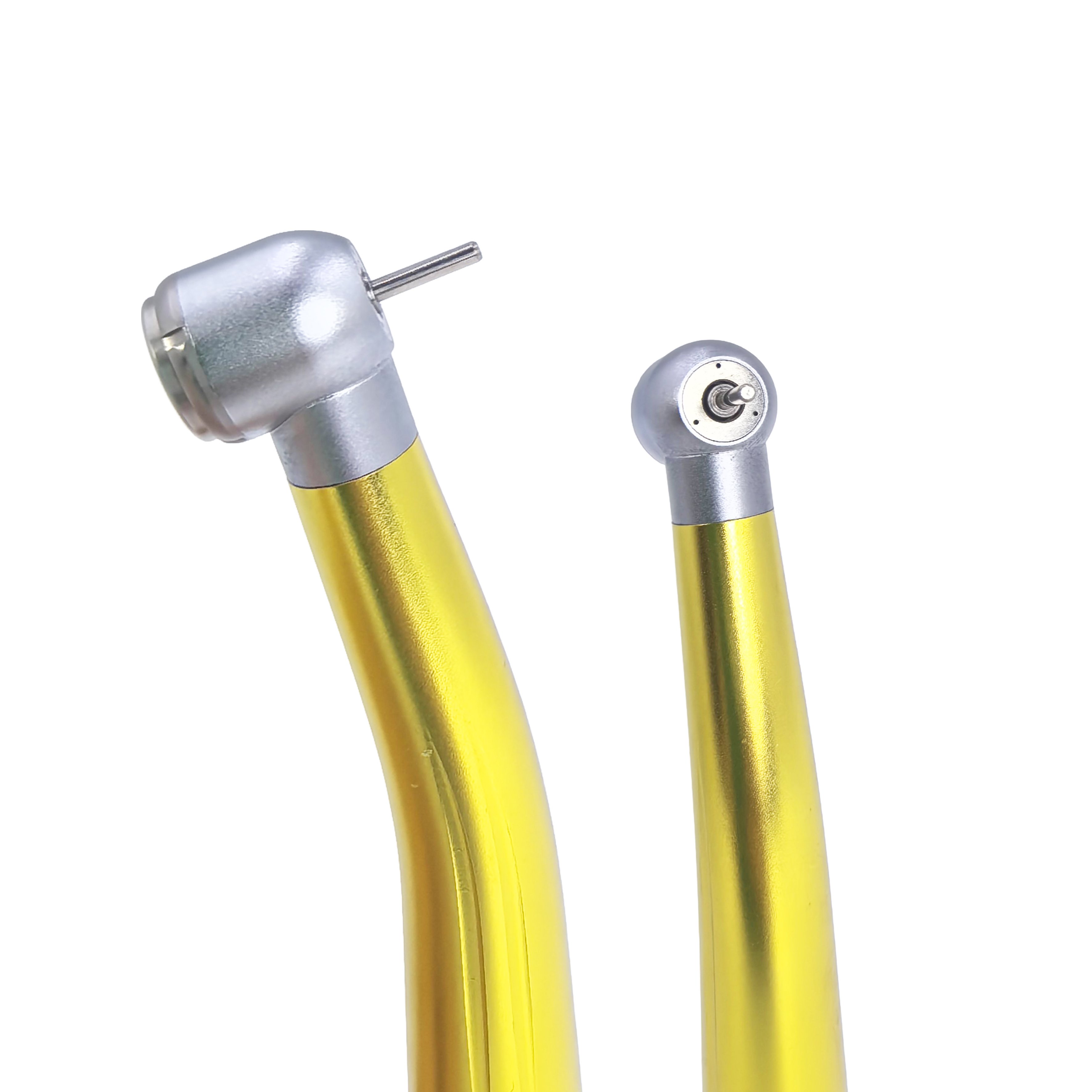 Dental Clinic Gold Color Dental High Speed HandpieceThree Water Spray Standard Head Air Turbine Without LED Drill Handpiece