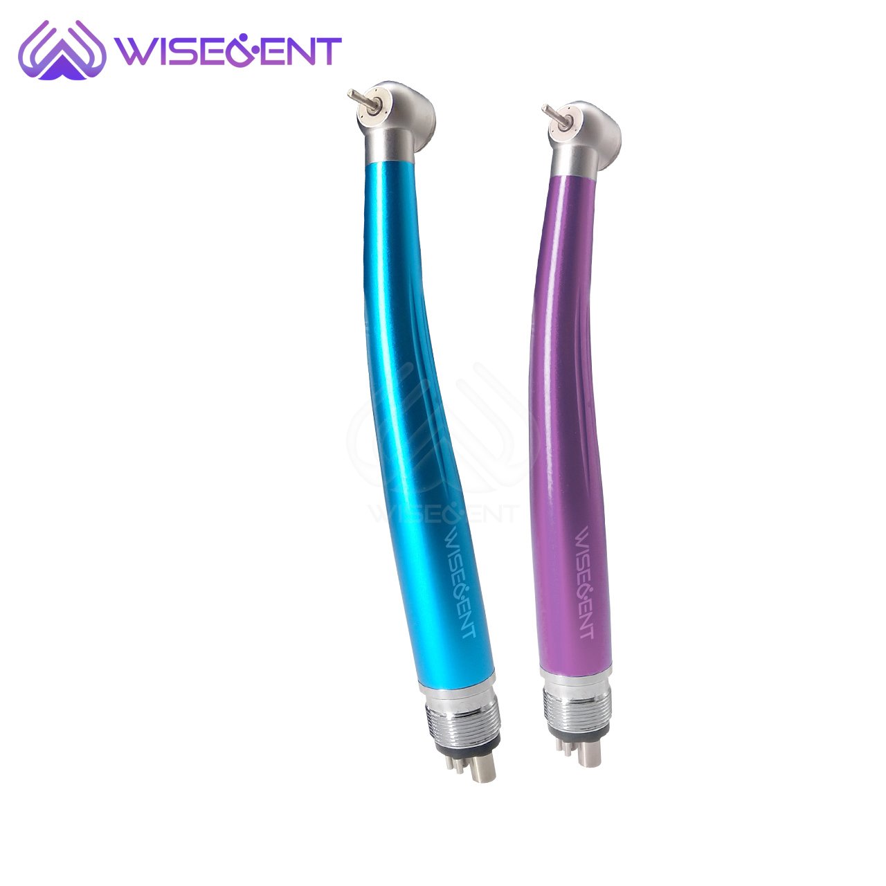 Wisedent Colorful Dental high-speed handpiece push button handpiece 3 Water Spray air rotor Turbine with 2/4 holes