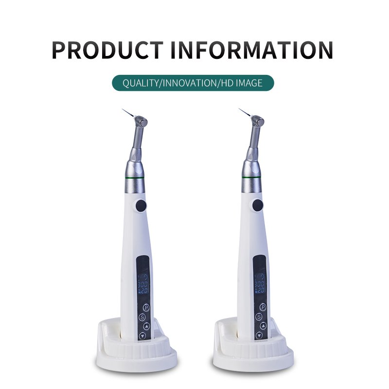 Dental Cordless Endo Motor LED Root Canal Handpiece 16:1 Ratio Built in Apex Locator 2in1 Endodontics Treatment