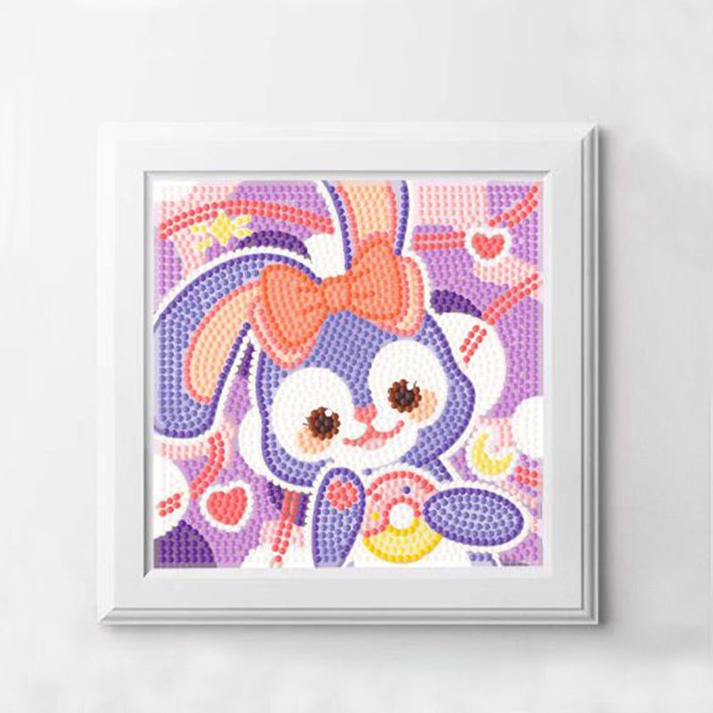 Wholesale DIY Set Cute Rabbit Animal Framed Diamond Painting Kit for Kids