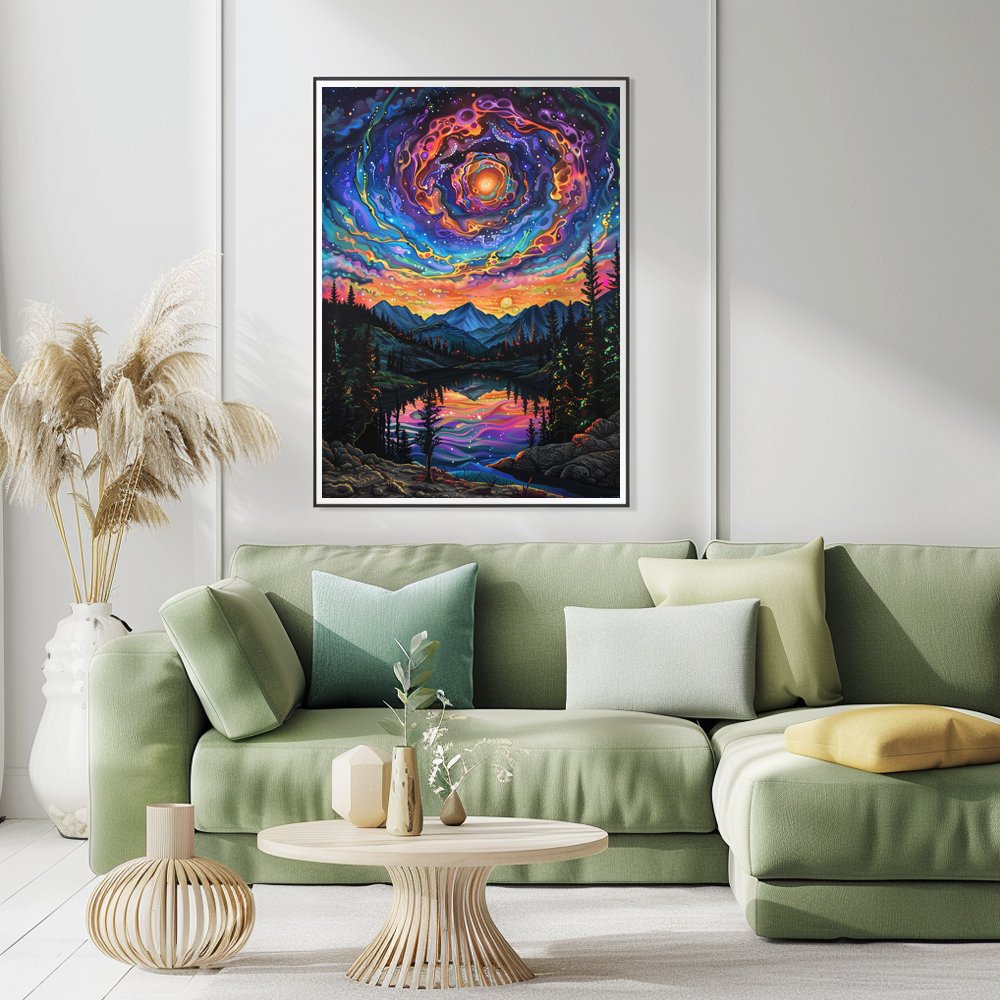 COOLEVE Classic 5D DIY Diamond Art Kit Modern Europe Landscape Flower Full Drill Printed Kids Home Use Plastic Material