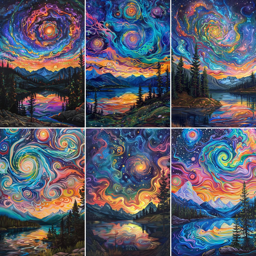 COOLEVE Classic 5D DIY Diamond Art Kit Modern Europe Landscape Flower Full Drill Printed Kids Home Use Plastic Material