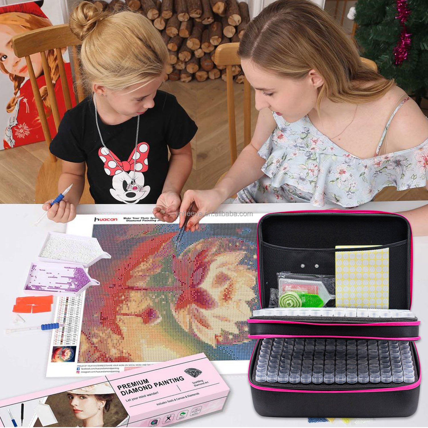 Diamond Painting Storage Containers, 420 Slots Diamond Art Accessories and Tools for 5D Diamond Painting Kits Organizer