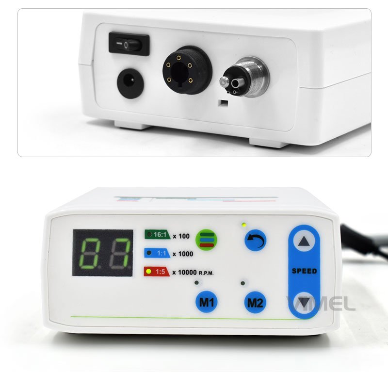 Newest Dental Led Electric Motor Intermittent operation E Type Connection for 1:1/1:5/16:1 Handpiece Brushless Micromotor