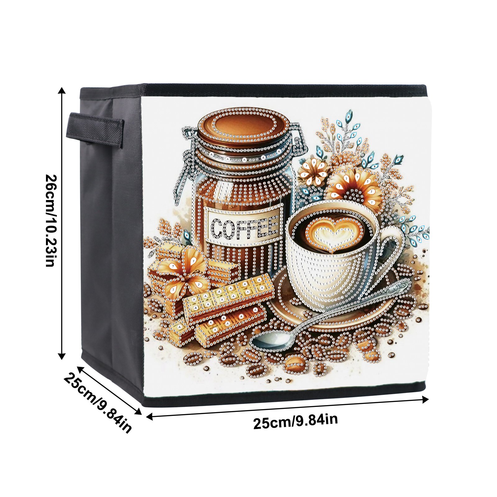 Coffee Cup Diamond Painting Storage Pouch DIY Fashion Accessories