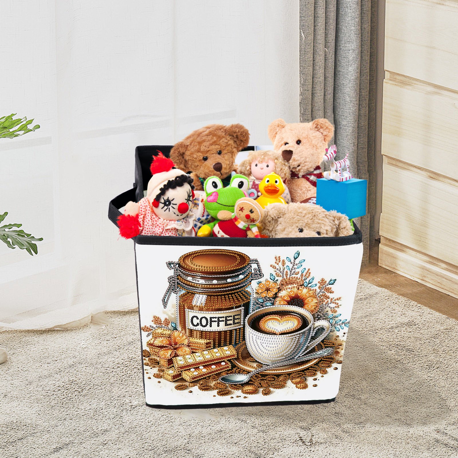 Coffee Cup Diamond Painting Storage Pouch DIY Fashion Accessories