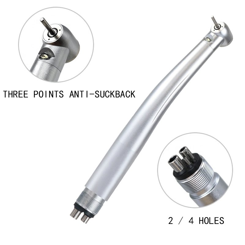 Dental LED Handpiece Toruqe 3 Way Spray Push Button Ceramic Turbine High Speed E-generator Dentisty Drills Dental Product