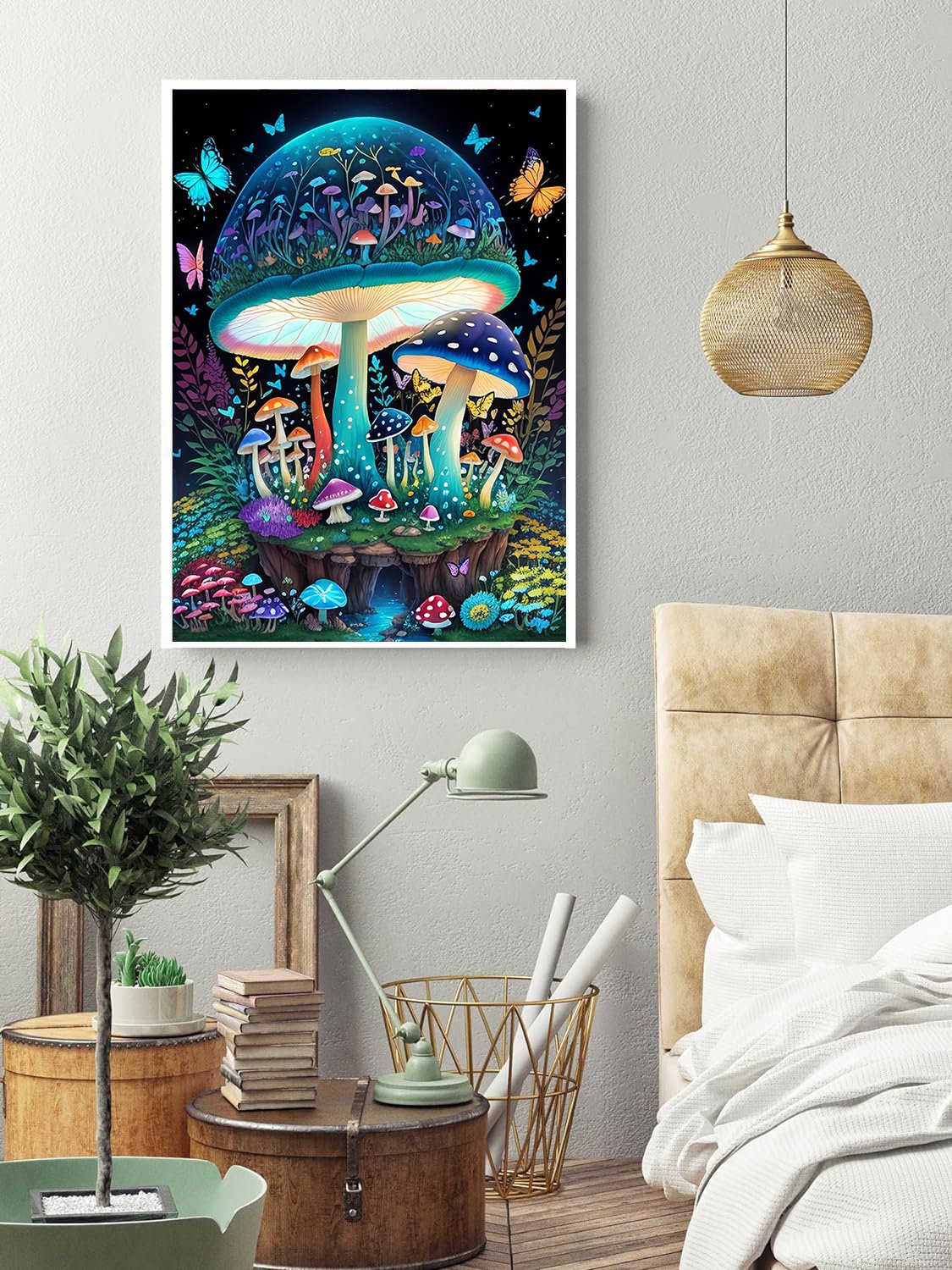 Hot selling cute diamond painting children canvas art diamond painting en accessoires with frame Living Room Decor