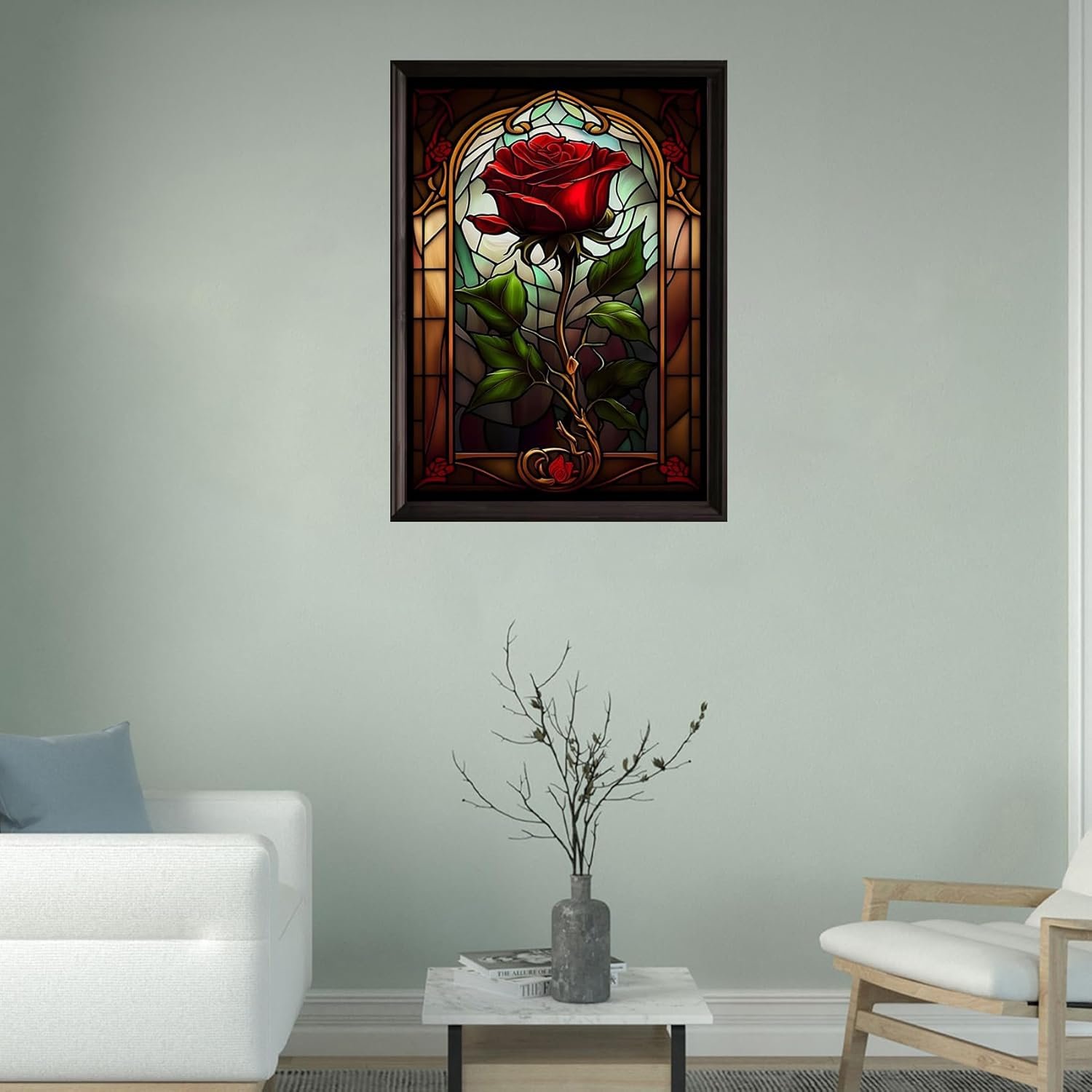 Adult Diamond Painting Kit Religious Style Rose Painting Crafts Home Wall Decoration Artworks paintings and wall arts sexy