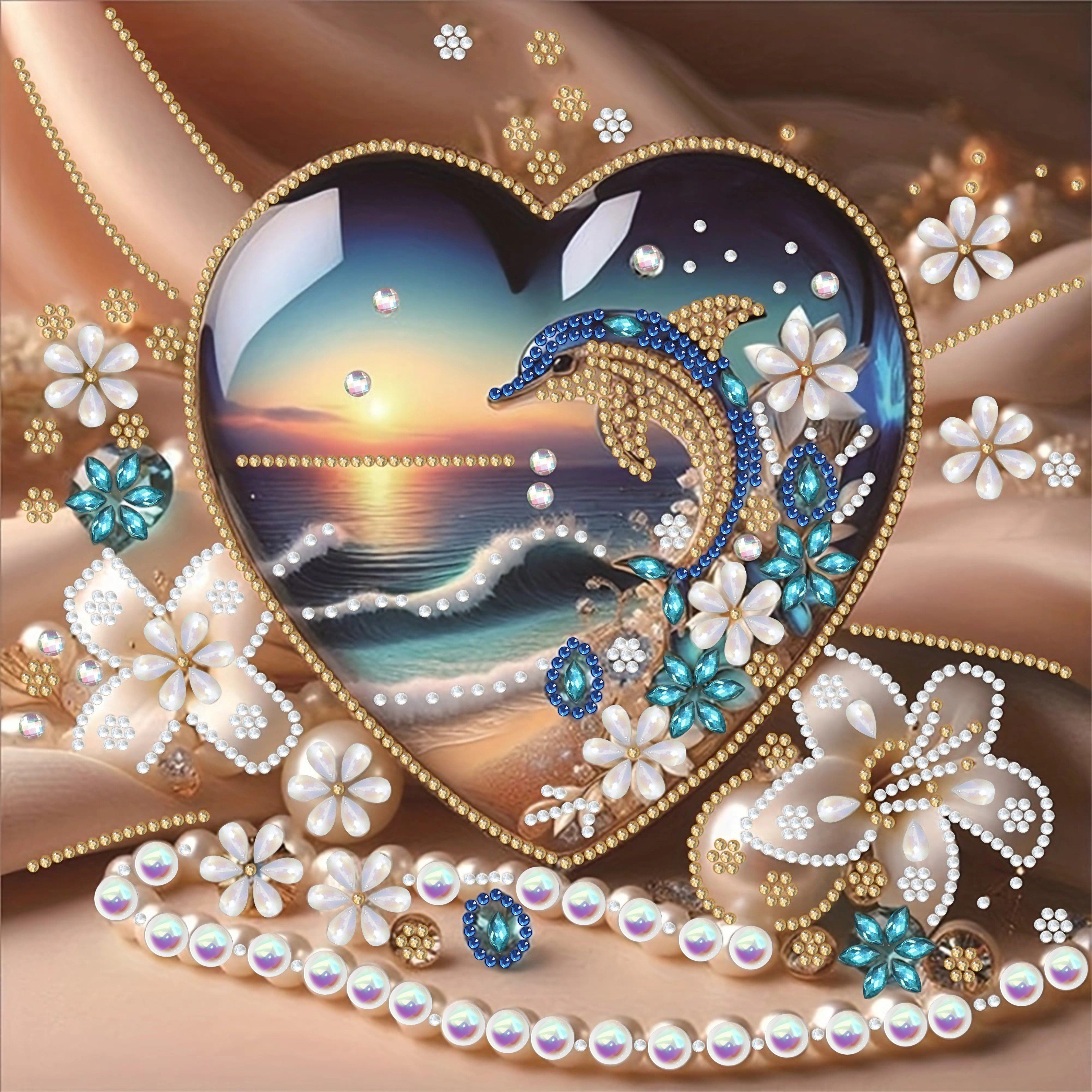 Diamond Art Painting Kits for Adults,Crystal Rhinestones Diamond Dots Bead Art,5D Special Shape Diamond Art for Beginners