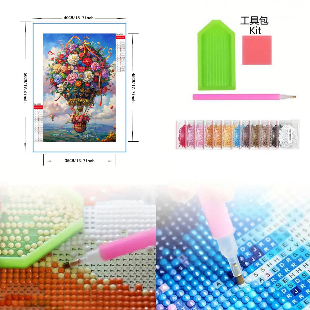 COOLEVE Classic 5D DIY Diamond Art Painting Kit Modern Europe Landscape Flower Animal Portrait Full Drill Printed Kids Home Use