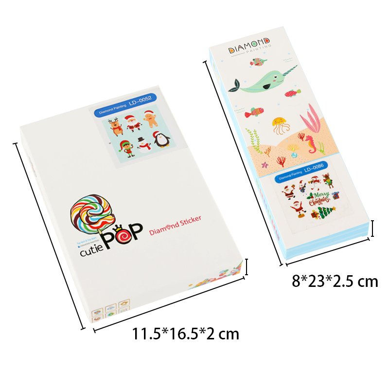 Wholesale High Quality Stickers 5D Diamond Painting Santa Claus Children Toys Diamond Painting Stickers