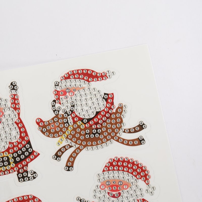 Wholesale High Quality Stickers 5D Diamond Painting Santa Claus Children Toys Diamond Painting Stickers