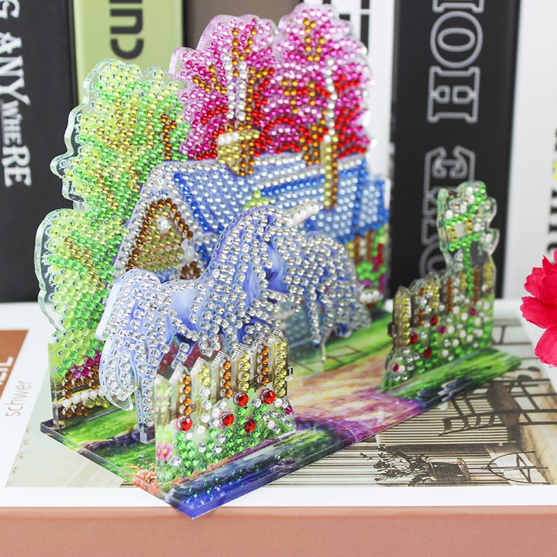 DIY 5D Plastic Acrylic Diamond Painting 3D Puzzle Picture diamond Kits Crystal Rhinestone Arts Gift