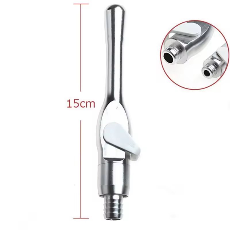 Oral material Detachable aluminum strong suction weak suction handle with switch metal suction head