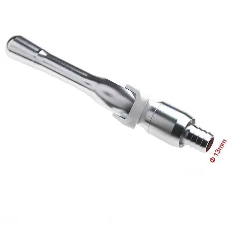 Oral material Detachable aluminum strong suction weak suction handle with switch metal suction head