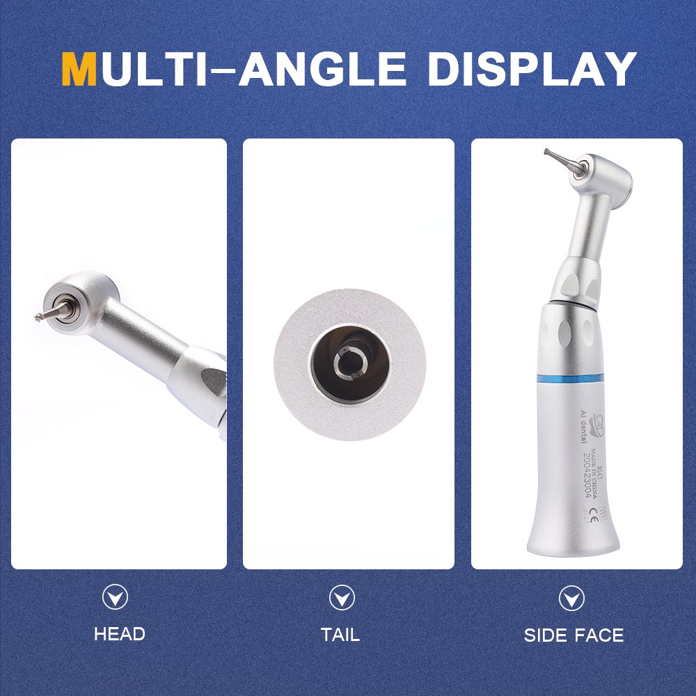 AI-FPB-EC Dental Contra Angle Handpiece 1:1 Electric Micromotor Low Speed Hand Piece Tools Equipment for Teeth Whitening