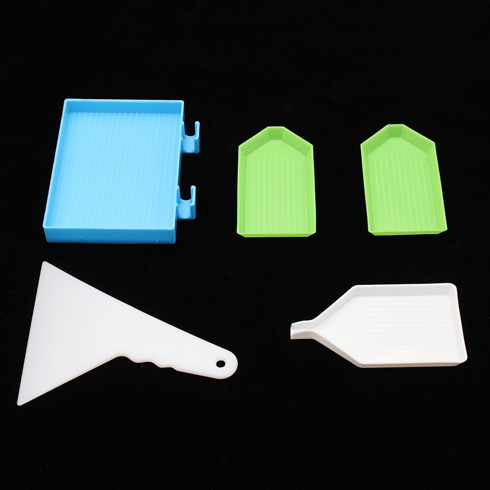 Wholesale Price Diy Diamond Painting Tools Accessories Kit 28 Grid Storage Box Pen Clay Tray Rubber Roller Diamond Corrector